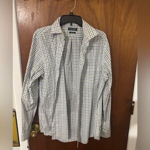 Ralph Lauren White and Blue Lightweight Shirt Jacket
